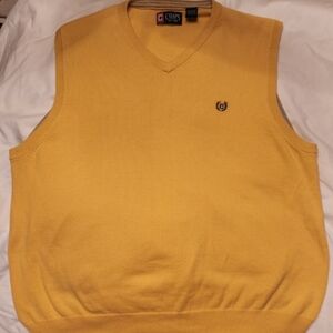 Chaps yellow XL sweater vest golf vest